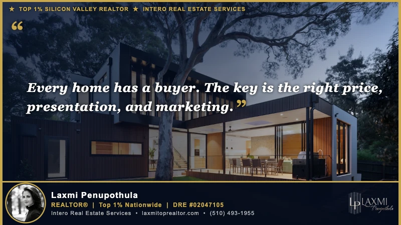 Every home has a buyer. The key is the right price, presentation, and marketing. — Laxmi Penupothula REALTOR