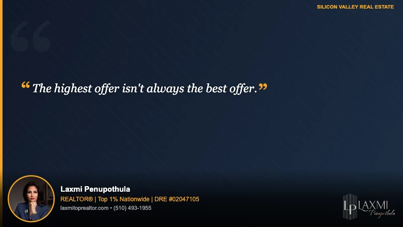 The highest offer isn't always the best offer.