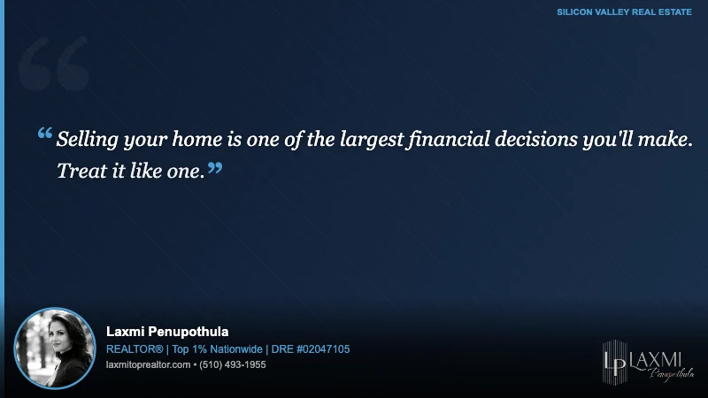 Selling your home is one of the largest financial decisions you'll make. Treat it like one.