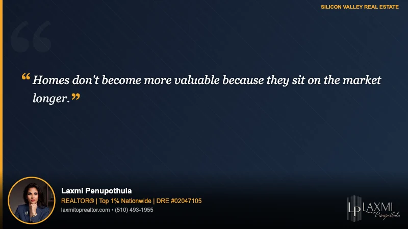 Homes don't become more valuable because they sit on the market longer.