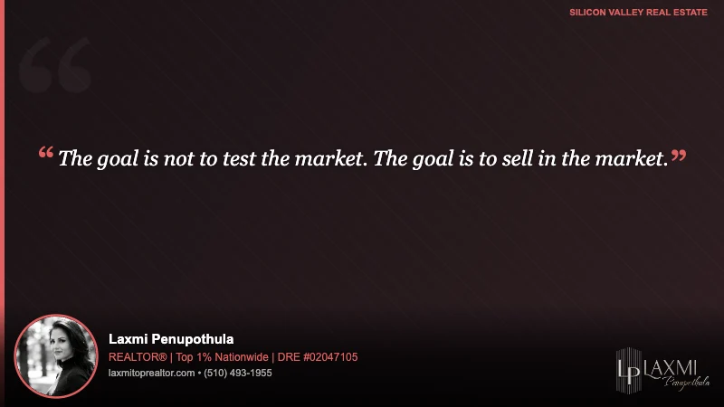 The goal is not to test the market. The goal is to sell in the market.