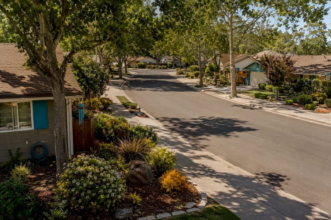 Santa Clara County residential street scene