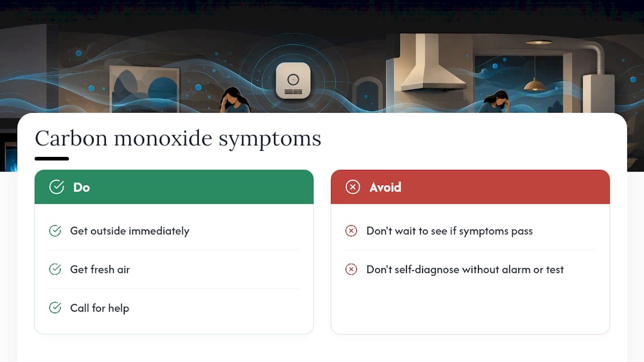 What Are the Symptoms of Carbon Monoxide Poisoning? — overview diagram