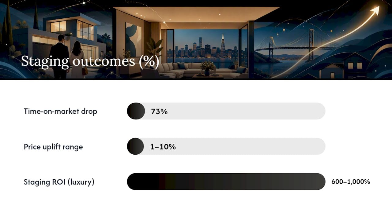 Why Luxury Staging Moves Money for Sellers and Agents — overview diagram